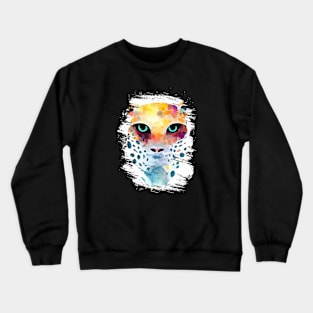 Jaguar Wild Animal Nature Watercolor Art Painting Crewneck Sweatshirt